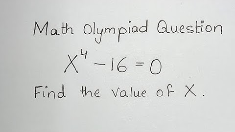 Math Olympiad Question | Find the value of x | Equation Solving