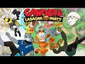 Garfield lasagna party with friends