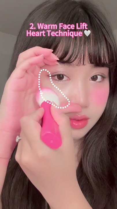✨blush placement✨for round face inspired by le sserafim #kpop #kbeauty #douyin #makeup #blush #hacks