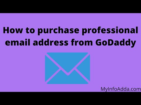 How to purchase professional email address from GoDaddy| MyInfoAdda