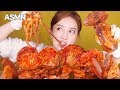 [ASMR]해물찜 먹방(산낙지, 전복, 문어) Korean Braised Spicy SeaFood Octopus, squid, Scallops Mukbang Eatingsound