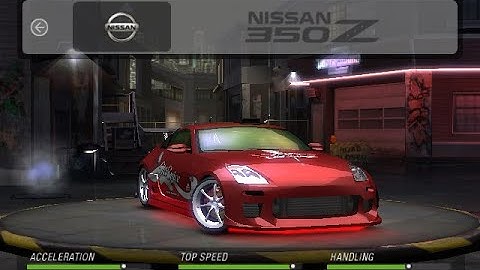 NFS Underground 2 Nissan 350Z Customization