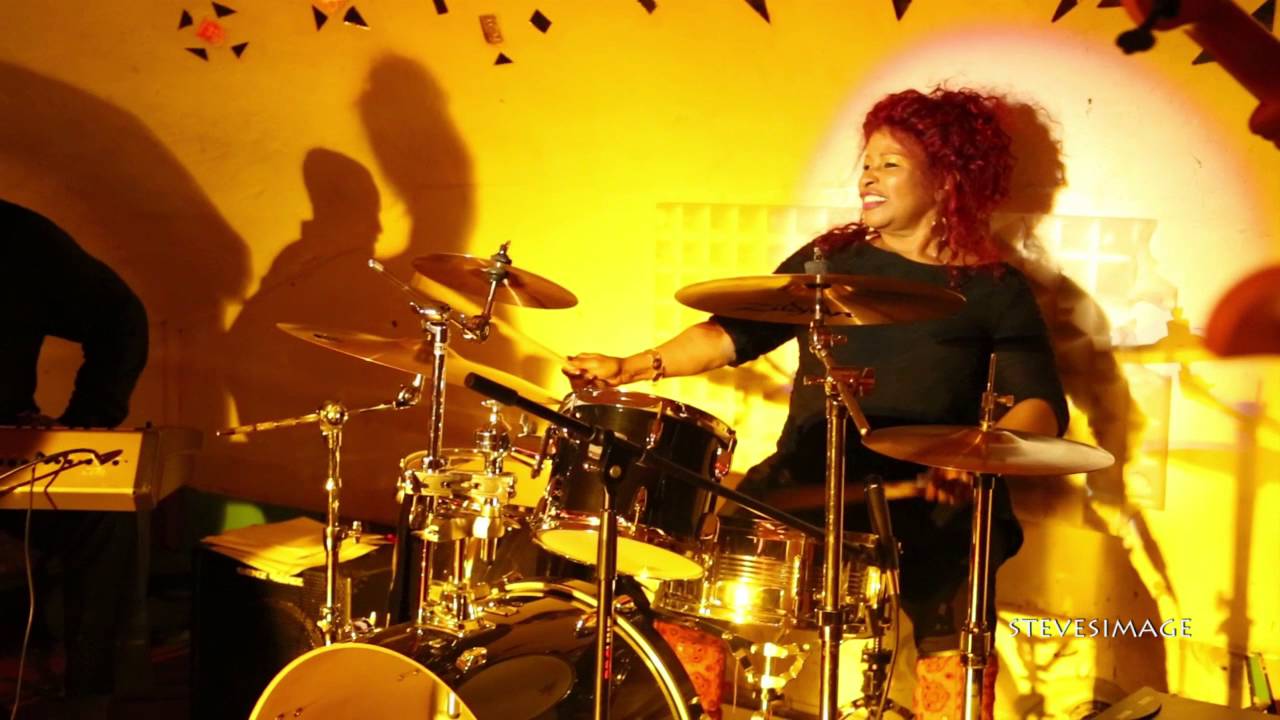 Chaka Khan on drums for Daughters of Soul with Sandra St. Victor