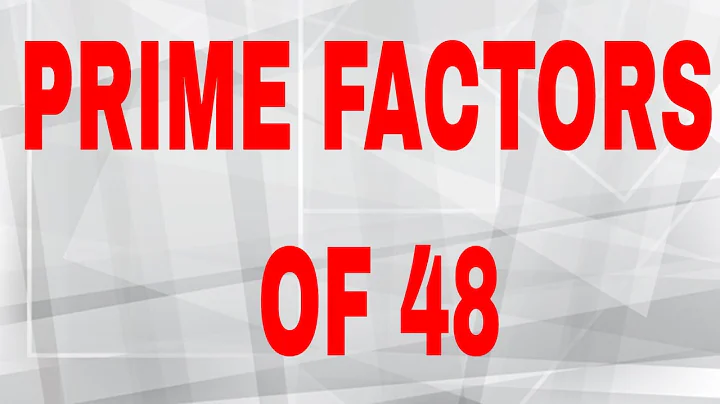 Prime factors of 48
