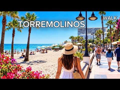 Torremolinos Walking Tour | Spain 🇪🇸 | Stunning Mediterranean Atmosphere & Seaside Streets 🌴☀️