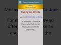 Idiom, Every So Often, Meaning With Example #english #easyenglisheveryday #dailyuseidioms