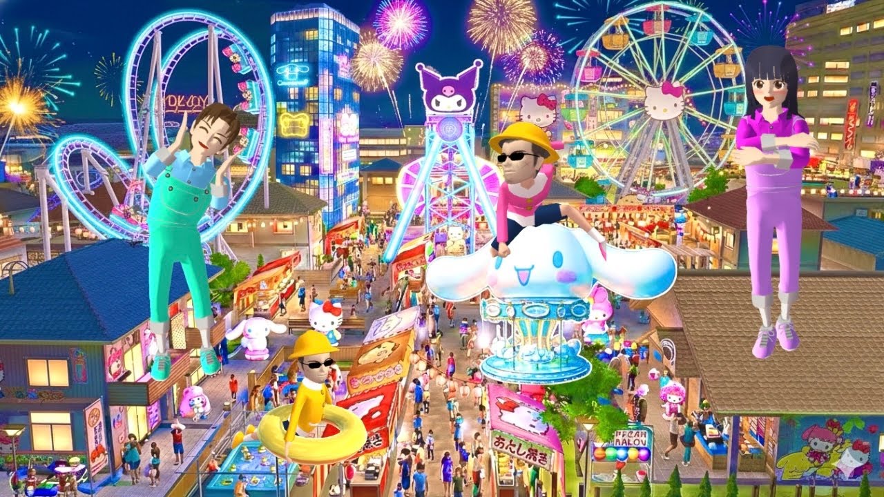 Yuta Mio Bikin Pasar Malam 🎡🎢Di Komplek Rumah😻💗