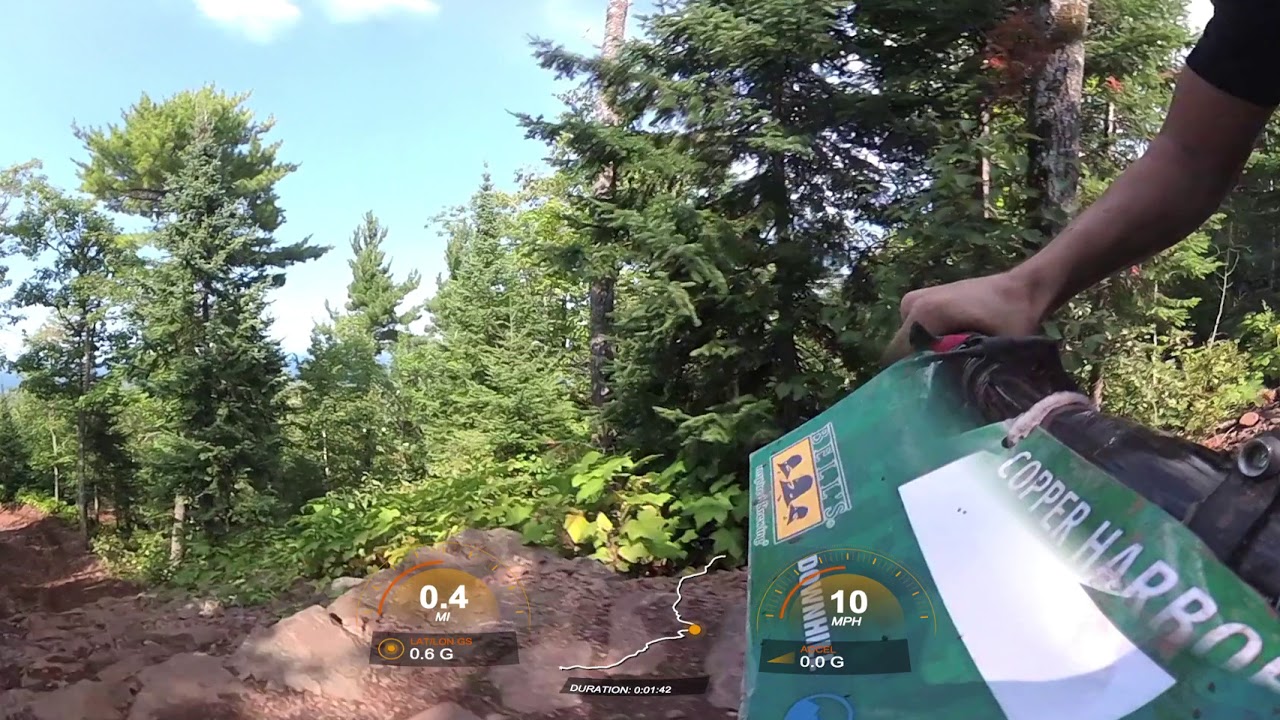 Downhill Run in 360 Copper Harbor Trails Fest 2018 (Pete Karinen