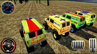 Emergency ambulance driving - police car offroad-fire truck extreme mud offroad games simulator #3