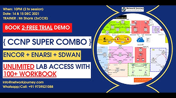 CCNP ENCOR + ENARSI + SDWAN Enterprise Online Instructor-led Training: Day 1 \\  Network Journey
