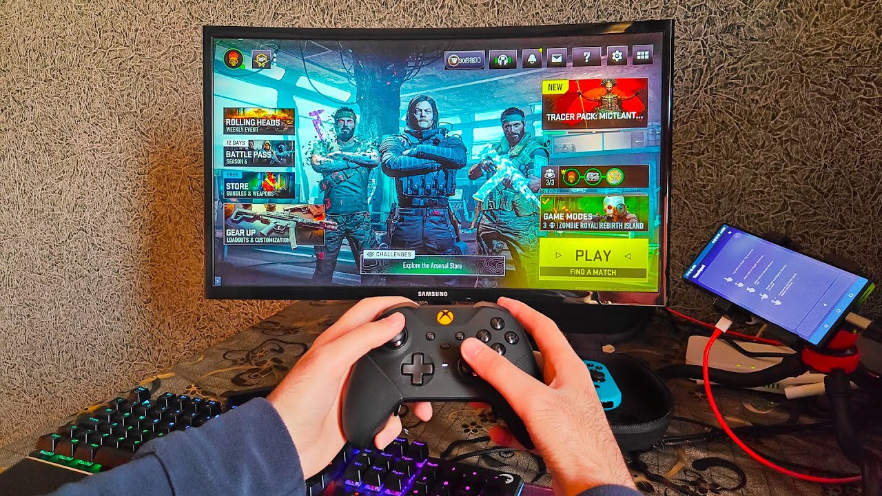 COD MOBILE WARZONE CONSOLE MODE ANDROID CONTROLLER GAMEPLAY - YouTube