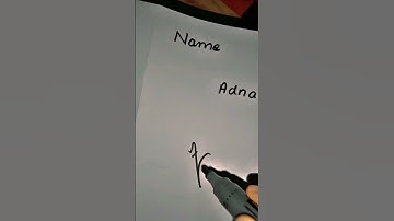 Signature style Adnan name|write your name in comment|#shorts  #subscribetomychannel