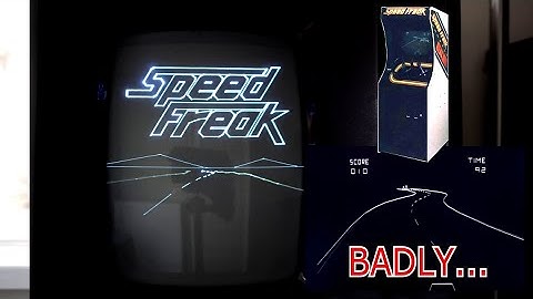 playing Vectrex Speed Freak v1.01 BADLY so you can see