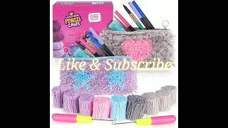 ITS SO EASY OMG 😲!!! PENCIL CASE LATCH HOOK SET PART 2 REVIEW+TUTORIAL+GIVEAWAY💅 Latch Hooking Is So Easy