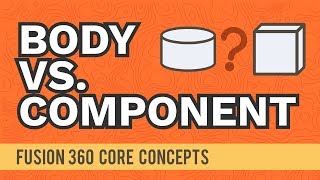 Bodies vs Components | Fusion 360 Core Concept