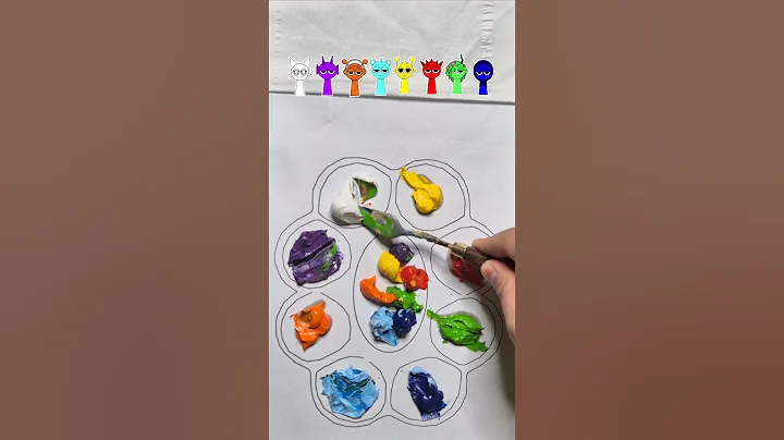 Guess the mixed color of Sprunki Part 6 #satisfying #sprunki #asmr #oddlysatisfying