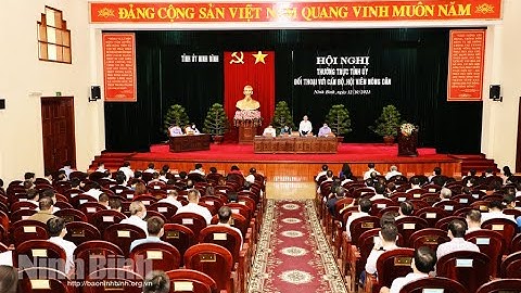 Thường trực Tỉnh ủy đối thoại với cán bộ, hội viên nông dân