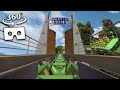 Dinosaur Roller Coaster in 360° [VR] 4K 60FPS