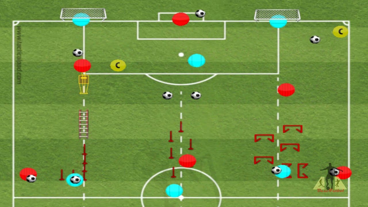 Ejercicios de fuerza explosiva con finalizacion futbol