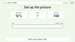 What is 12% of 748 Step-by-Step Percent Video