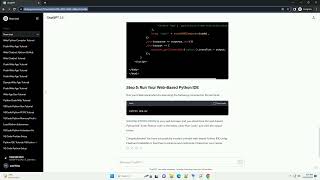 Web Based Python Ide