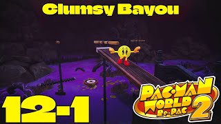 12-1 Clumsy Bayou all fruits 100% Pac-Man World 2 Re-Pac Gameplay screenshot 4