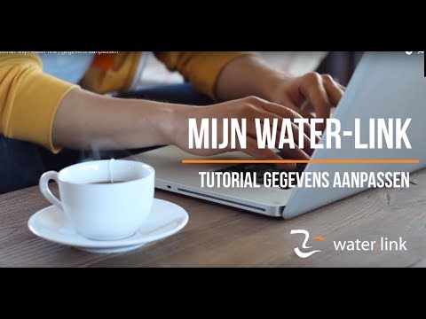 Tutorial - Mijn water link - Gegevens aanpassen