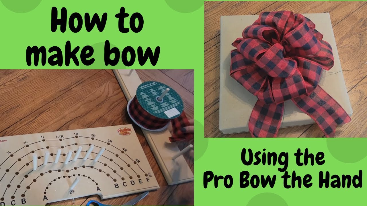 How to Make a Bow - INSTRUCTION - SMALL PROBOW 1 RIBBON - www
