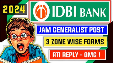 RTI Reply - Total Registrations Of IDBI Bank JAM Zone Wise