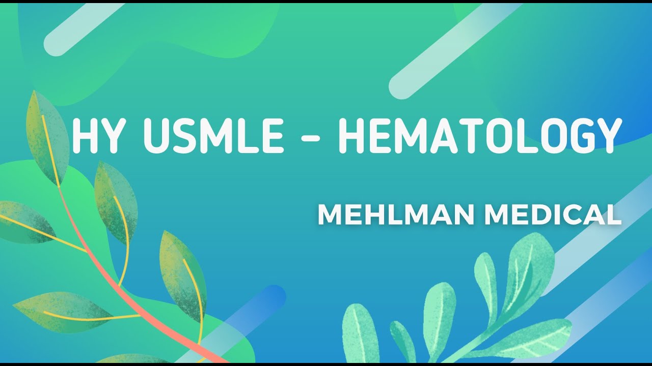 HY USMLE HEMATOLOGY - What's her diagnosis?