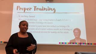 Technology & Teachers - S. White Capstone Presentation