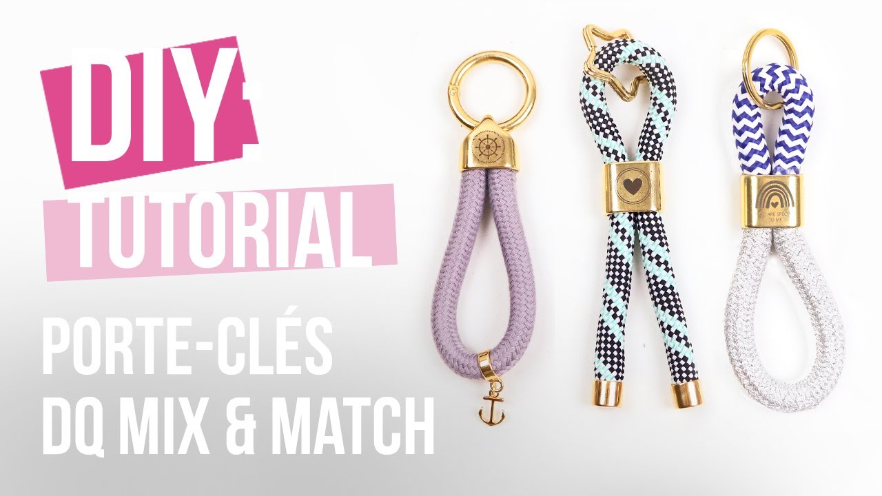 Bijoux à faire soi-même : Porte-clés DQ Mix & Match avec cordelette style  marin ♡ DIY