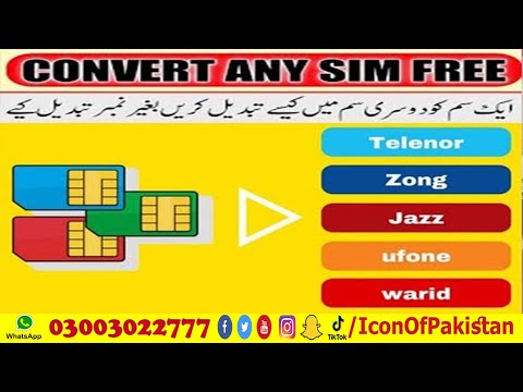 How to Convert Your Network to Ufone, Warid, Telenor, Mobilink or Zong?