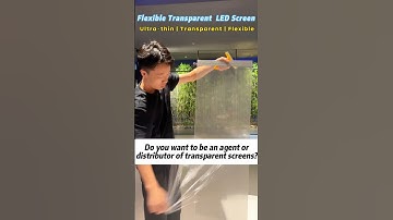 ✨ Flexible Transparent LED Screen by GUBOS #ledlights #ledtransparentscreen #leddisplay #ledscreen
