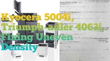 How To Do The Developer Refresh In Kyocera 5004i,4063i Photocopier Series |  Fixing Uneven Density