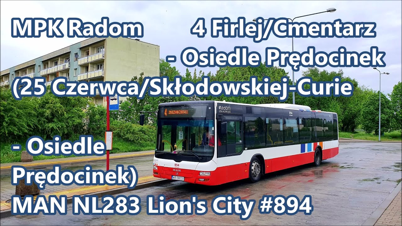 MPK Radom - MAN NL283 Lion's City #894, linia 4