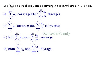Sequence and Series Csir Net Gate IISER NBHM TIFR DU BHU JNU SAU GRE Harvard University Jam 2012