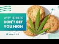 Why edibles are not getting you high