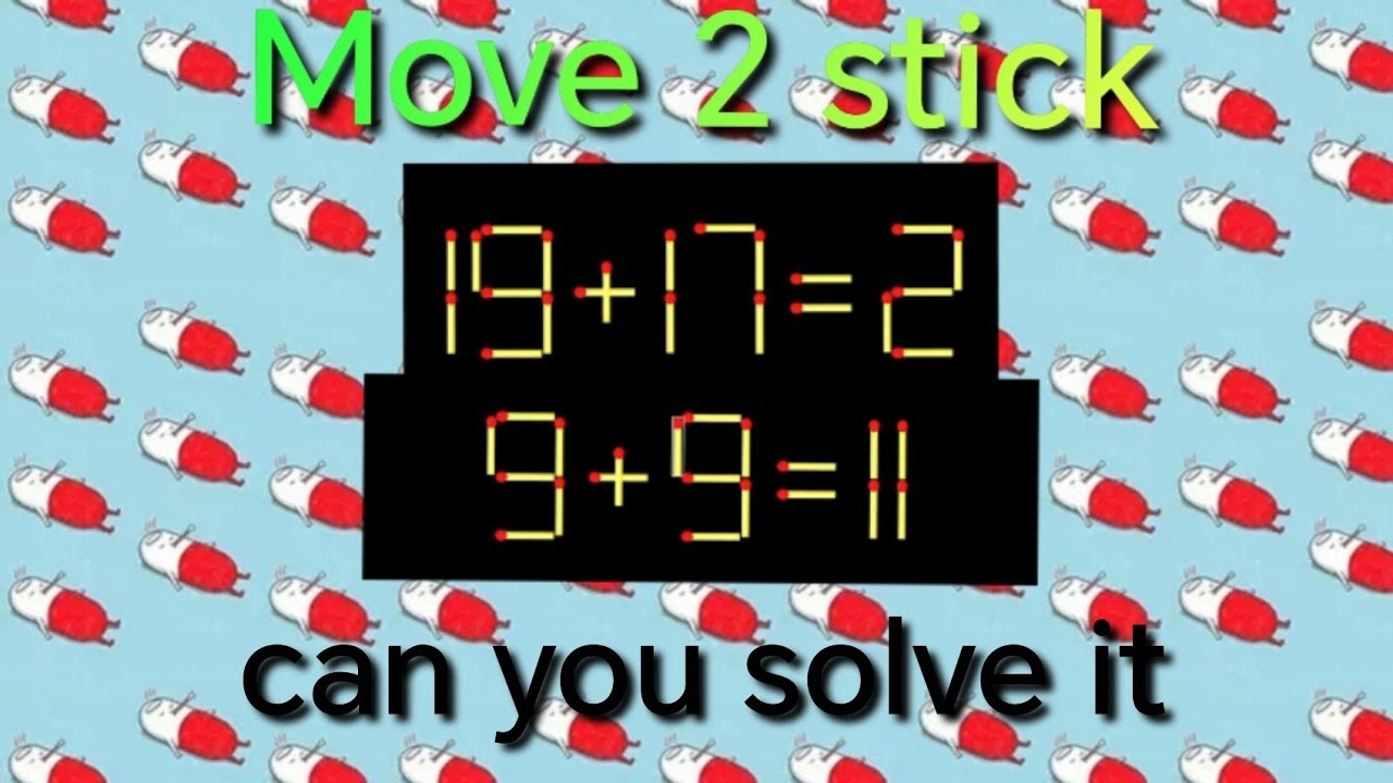 Matchstick puzzle for Genius✍️