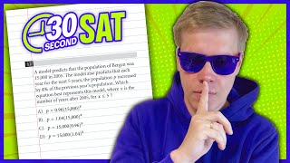 SAT | Test 8 Digital | Module 1 | Problem 12 - IN 30 SECONDS OR LESS