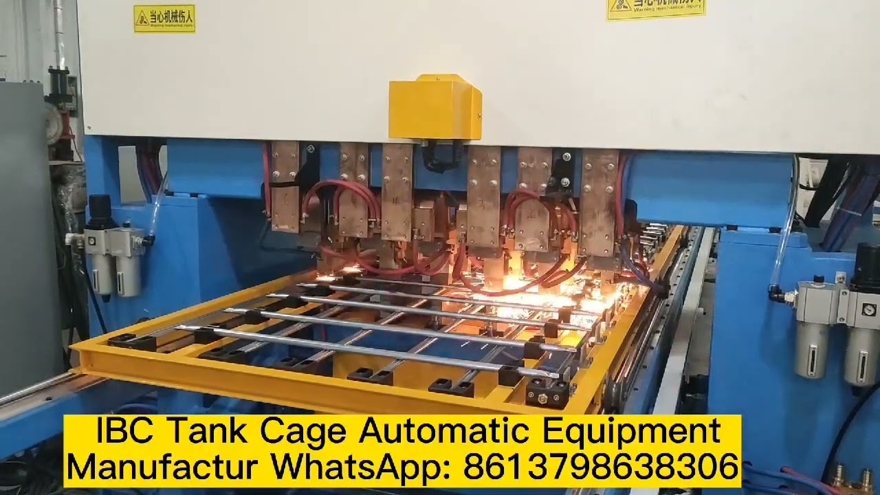 IBC Tank cage automatic equipment manufactuer YouTube