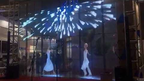 Indoor small pixel pitch transparent LED display,glass screen