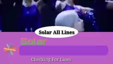 Mamamoo Solar- Spit It Out Line Distribution Color Coded