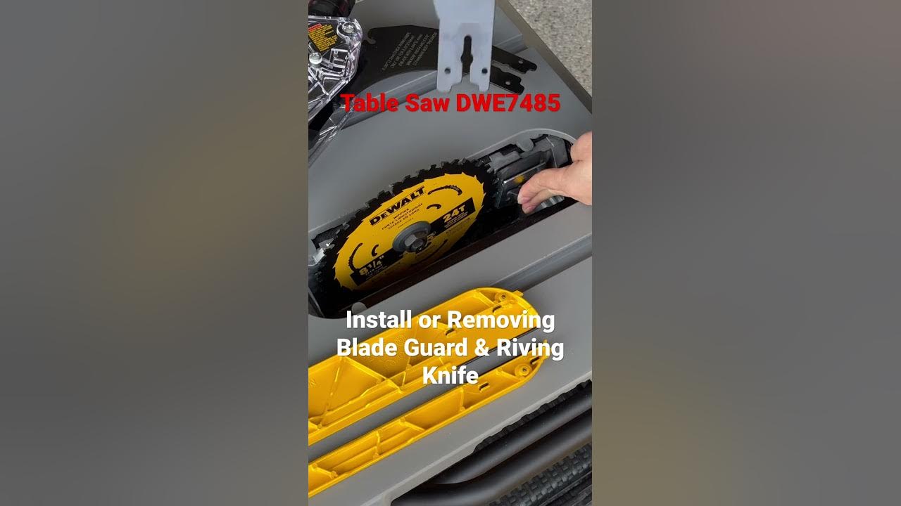 how-to-add-remove-riving-knife-from-porter-cable-table-saw-youtube