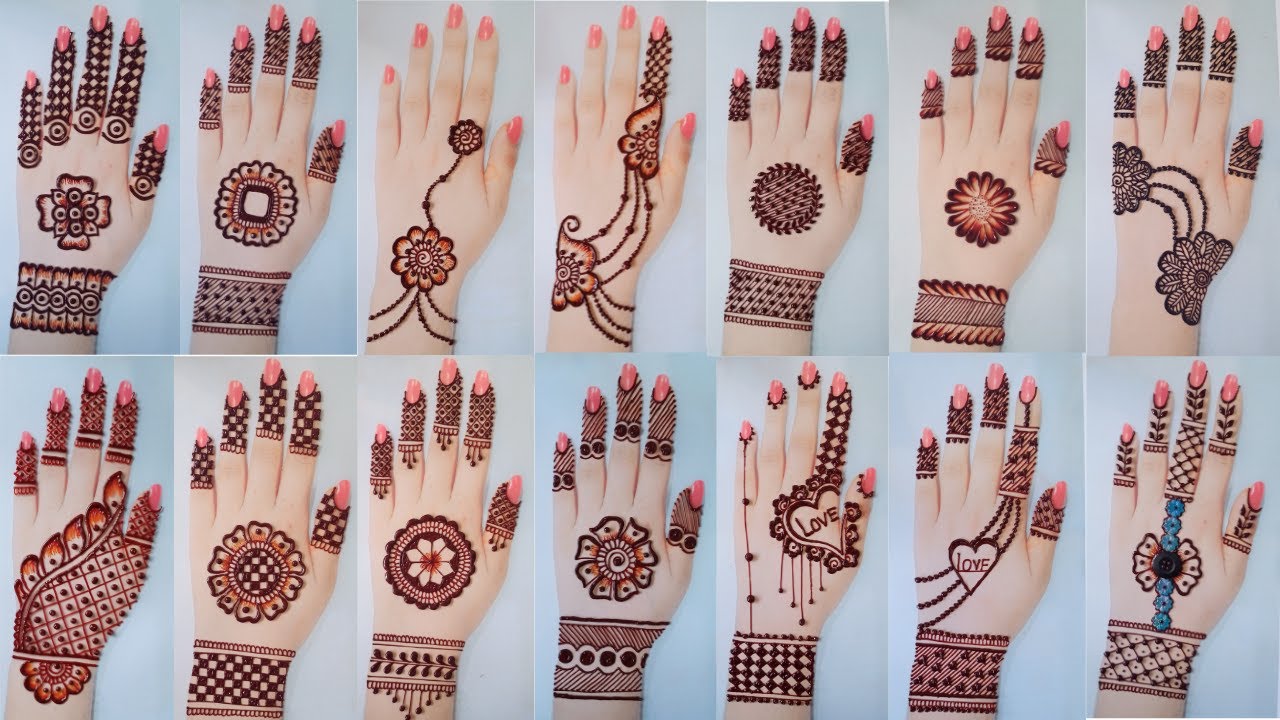 Top 50 mehndi designs for Eid New gol tikki  tricks mehandi designs backhand Arabic henna  mehndi