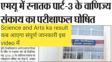 Munger University Part III result out 2022 #mungeruniversityresult #mungeruniversitypartIIIresultout