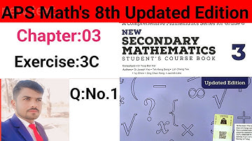 Exercise 3C Question No: 1  || APS Math