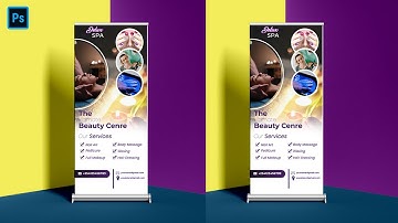 HOW TO DESIGN A BEAUTY ROLL UP BANNER | PHOTOSHOP