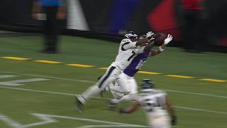 Kelee Ringo picks off Joe Fagnano in the endzone