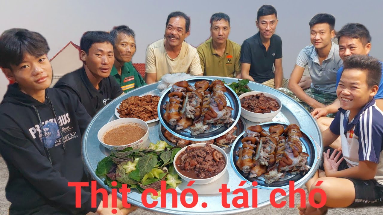 Đầu Bếp Xuân Làm Một Mâm Thịt Chó.Tái Chó Rất Ngon .Chương Trình Ăn Uống | Biển Nguyễn ngọc.